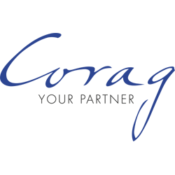 Corag-Schriftzug